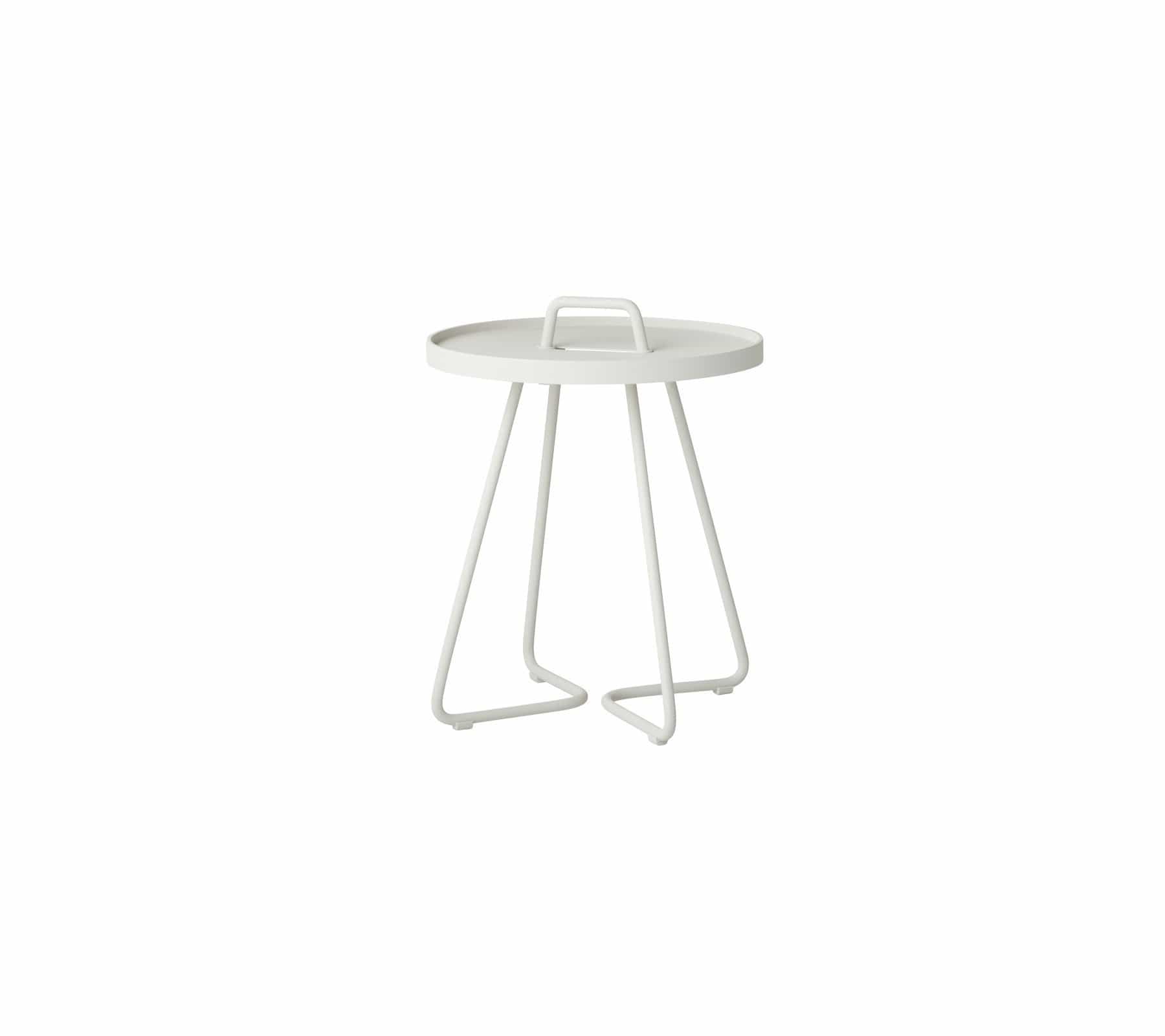 Cane-Line Denmark Outdoor Side Table White Cane-Line On-the-move side table x-small