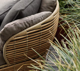 Cane-Line Denmark Outdoor Sofa Basket 2-seater sofa, incl. Cane-line AirTouch cushions, Cane-line Weave