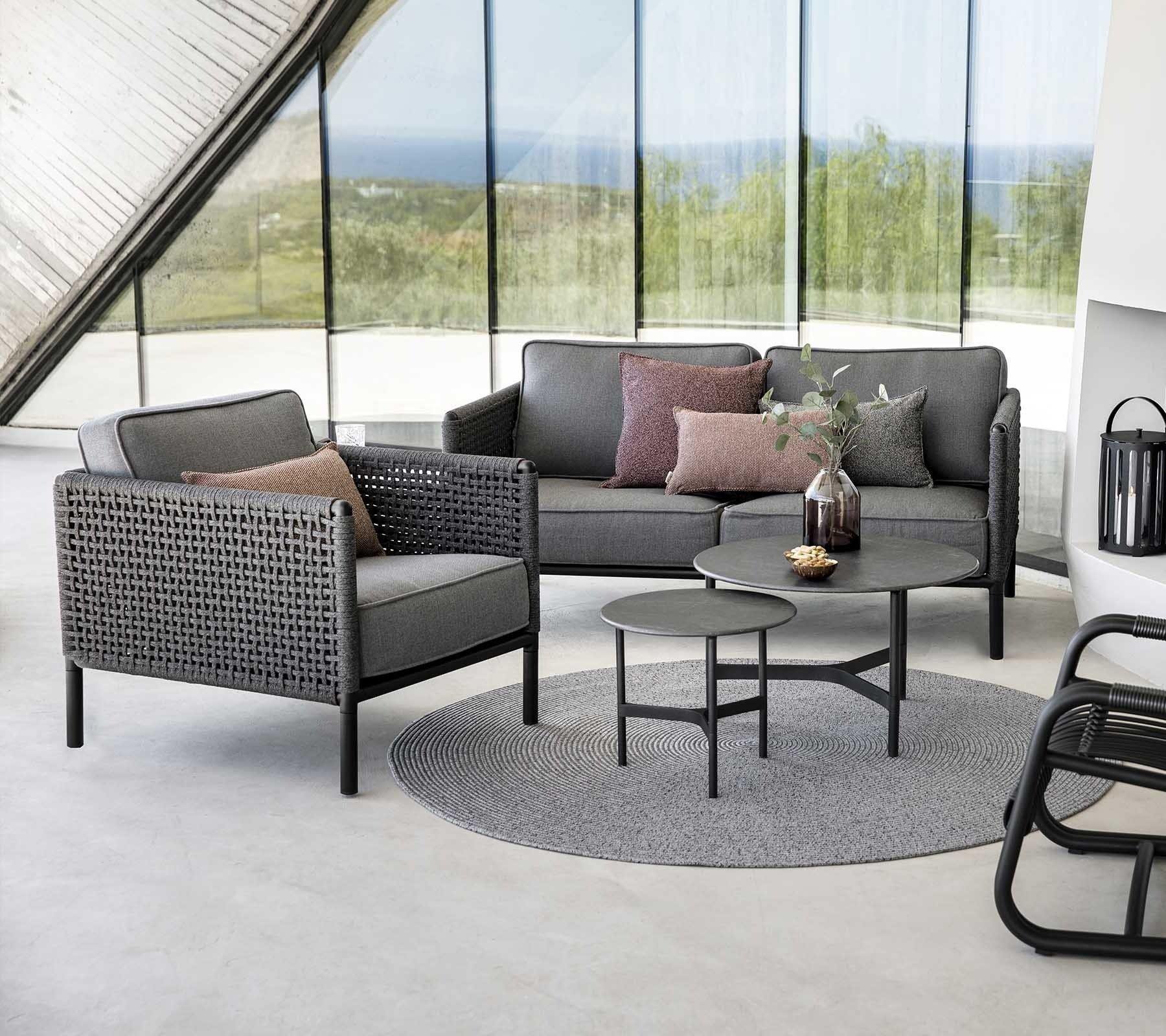 Cane-Line Denmark Outdoor Sofa Encore 2-seater sofa, Cane-line Soft Rope