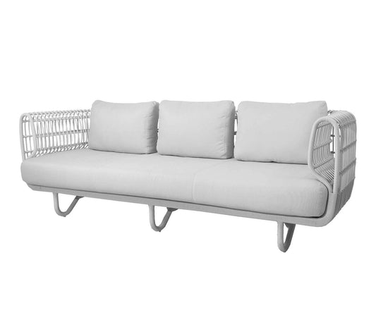 Cane-Line Denmark Outdoor Sofa White Nest 3-seater sofa OUTDOOR