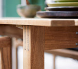 Cane-Line Denmark Teak Grace dining table, 240x100 cm, incl. teak table top (50601)