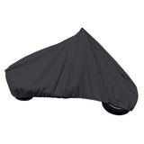 Carver by Covercraft Covers Carver Sun-Dura Motorcycle Cruiser w/No/Low Windshield Cover - Black [9000S-02]