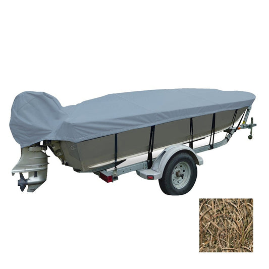 Carver by Covercraft Winter Covers Carver Performance Poly-Guard Wide Series Styled-to-Fit Boat Cover f/13.5 V-Hull Fishing Boats - Shadow Grass [71113C-SG]