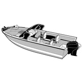 Carver by Covercraft Winter Covers Carver Performance Poly-Guard Wide Series Styled-to-Fit Boat Cover f/16.5 Aluminum V-Hull Boats w/Walk-Thru Windshield - Grey [72316P-10]