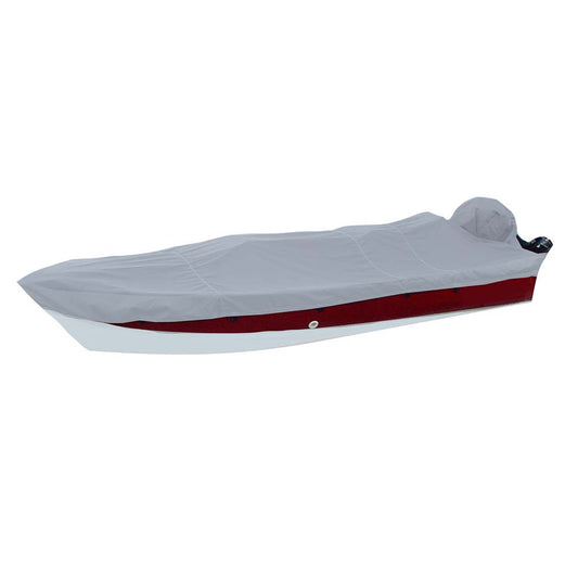 Carver by Covercraft Winter Covers Carver Poly-Flex II Narrow Series Styled-to-Fit Boat Cover f/18.5 V-Hull Side Console Fishing Boats - Grey [72218NF-10]
