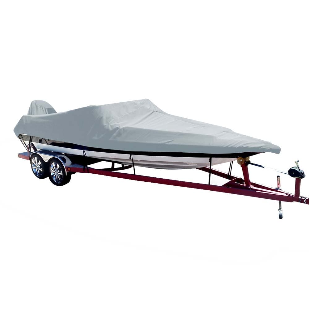 Carver by Covercraft Winter Covers Carver Poly-Flex II Styled-to-Fit Boat Cover f/17.5 Ski Boats with Low Profile Windshield - Grey [74017F-10]