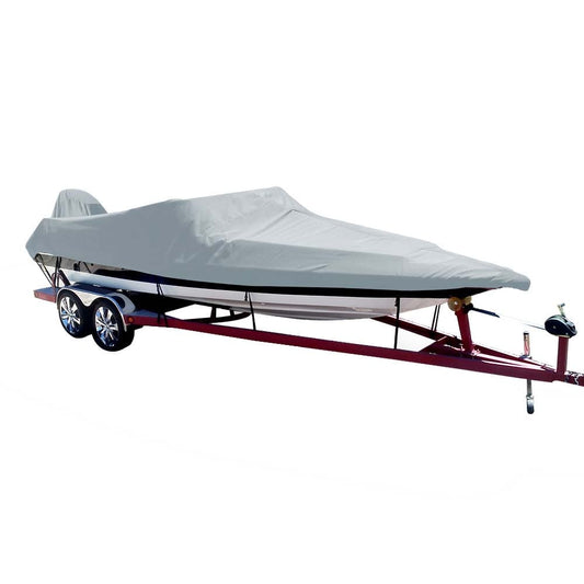 Carver by Covercraft Winter Covers Carver Poly-Flex II Styled-to-Fit Boat Cover f/18.5 Ski Boats with Low Profile Windshield - Grey [74018F-10]