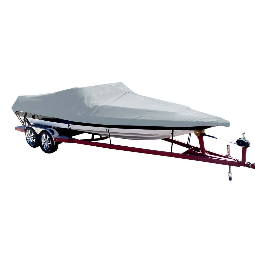 Carver by Covercraft Winter Covers Carver Poly-Flex II Styled-to-Fit Boat Cover f/18.5 Sterndrive Ski Boats with Low Profile Windshield - Grey [74118F-10]