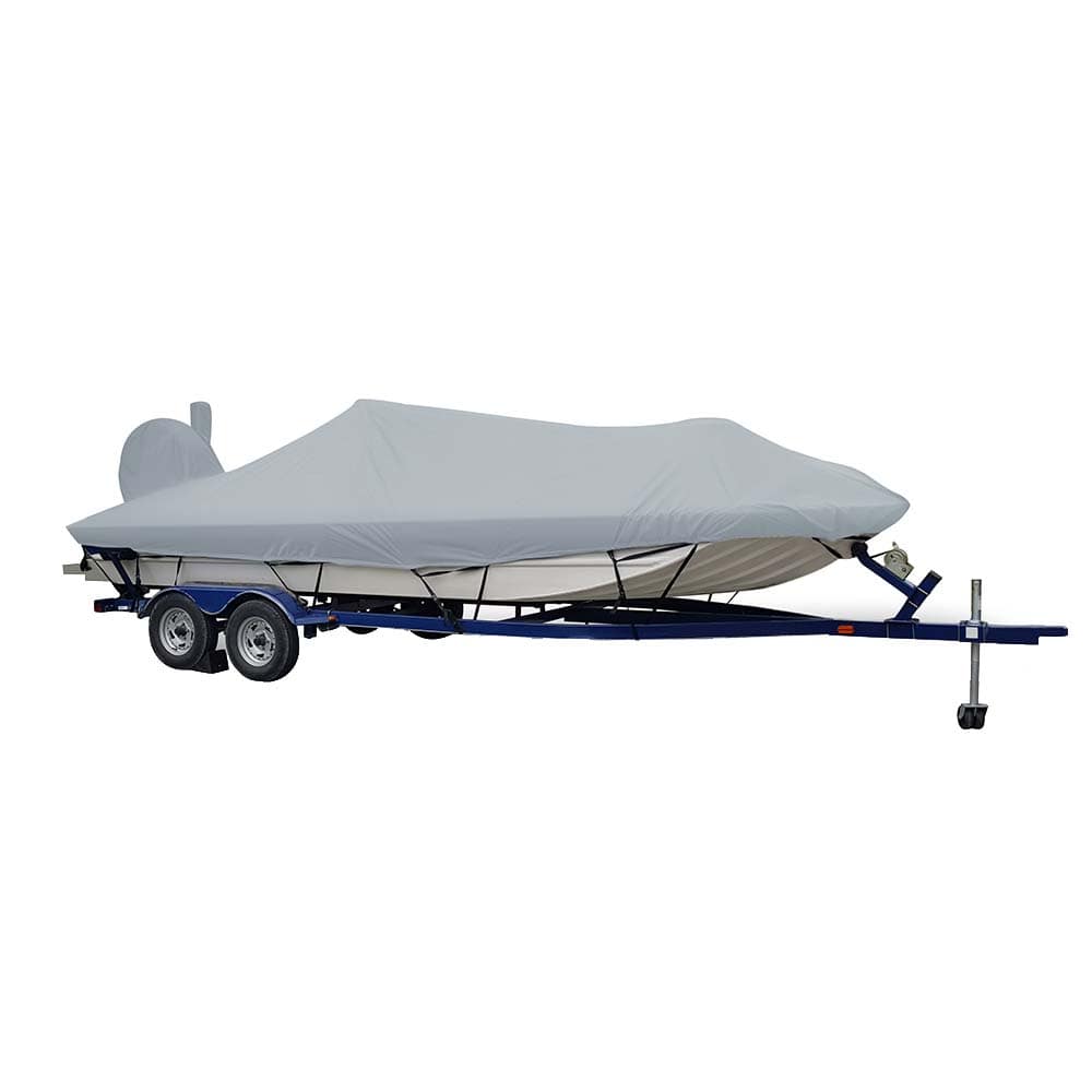 Carver by Covercraft Winter Covers Carver Sun-DURA Extra Wide Series Styled-to-Fit Boat Cover f/19.5 Aluminum Modified V Jon Boats - Grey [71419XS-11]