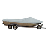 Carver by Covercraft Winter Covers Carver Sun-DURA Extra Wide Series Styled-to-Fit Boat Cover f/20.5 Sterndrive Aluminum Boats w/High Forward Mounted Windshield - Grey [79120XS-11]