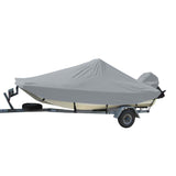 Carver by Covercraft Winter Covers Carver Sun-DURA Styled-to-Fit Boat Cover f/16.5 Bay Style Center Console Fishing Boats - Grey [71016S-11]