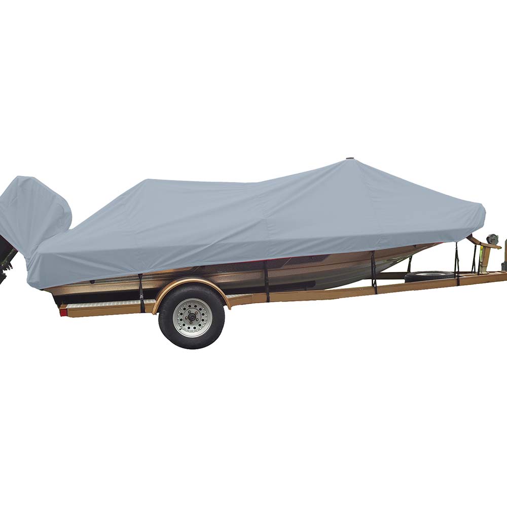 Carver by Covercraft Winter Covers Carver Sun-DURA Styled-to-Fit Boat Cover f/16.5 Wide Style Bass Boats - Grey [77216S-11]