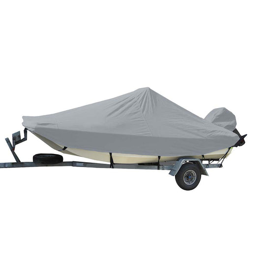 Carver by Covercraft Winter Covers Carver Sun-DURA Styled-to-Fit Boat Cover f/17.5 Bay Style Center Console Fishing Boats - Grey [71017S-11]