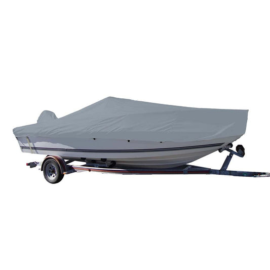 Carver by Covercraft Winter Covers Carver Sun-DURA Styled-to-Fit Boat Cover f/17.5 V-Hull Center Console Fishing Boat - Grey [70017S-11]