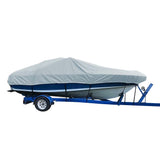 Carver by Covercraft Winter Covers Carver Sun-DURA Styled-to-Fit Boat Cover f/18.5 V-Hull Low Profile Cuddy Cabin Boats w/Windshield  Rails - Grey [77718S-11]