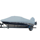 Carver by Covercraft Winter Covers Carver Sun-DURA Styled-to-Fit Boat Cover f/18.5 V-Hull Runabout Boats w/Windshield  Hand/Bow Rails - Grey [77018S-11]