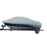 Carver by Covercraft Winter Covers Carver Sun-DURA Styled-to-Fit Boat Cover f/19.5 Sterndrive V-Hull Runabout Boats (Including Eurostyle) w/Windshield  Hand/Bow Rails - Grey [77119S-11]