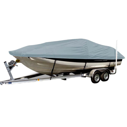 Carver by Covercraft Winter Covers Carver Sun-DURA Styled-to-Fit Boat Cover f/21.5 Sterndrive Deck Boats w/Low Rails - Grey [75121S-11]