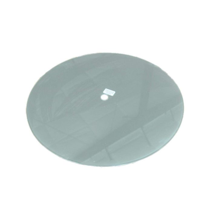 Outdoor Greatroom - 12" Round Grey Glass Burner Cover - 12-R-GGC