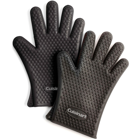 Cuisinart Grill - 2 PK Heat Resistant Silicone Gloves, Resistant to 425 F, Ambidextrous - CGM-520