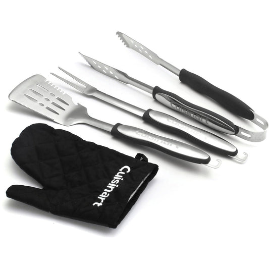 Cuisinart Grill - 3pc Grill Set w/Glove - CGS-134BL