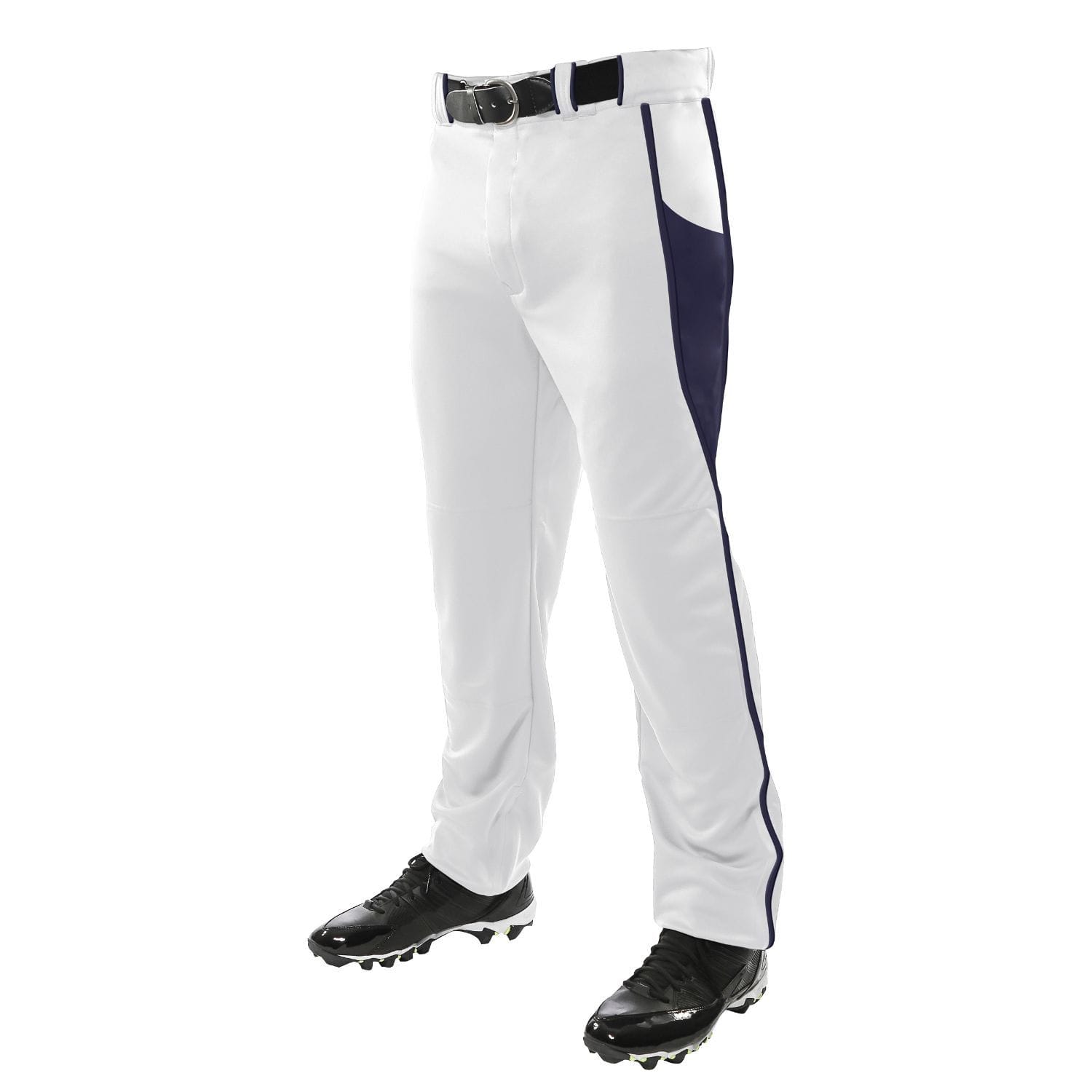 Champro Sports : Baseball Champro Adult Triple Crown Baseball Pant White Navy Medium