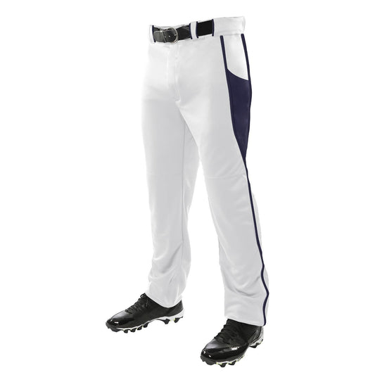 Champro Sports : Baseball Champro Adult Triple Crown Baseball Pant White Navy Small