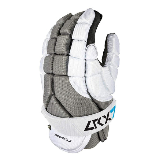 Champro Sports : Lacrosse Champro LRX7 6 in Lacrosse Glove  Grey White Extra Small