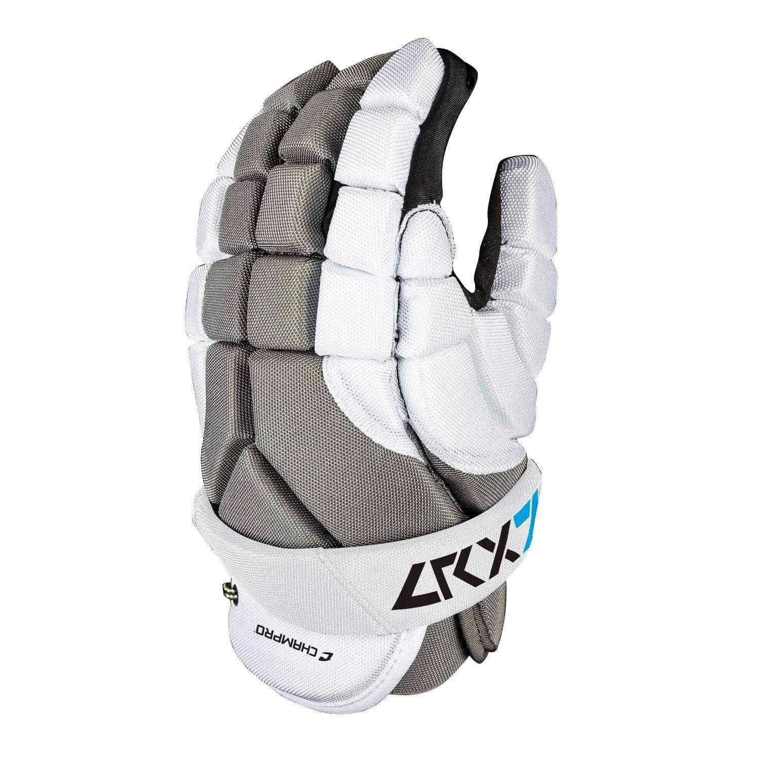 Champro Sports : Lacrosse Champro LRX7 8 in Lacrosse Glove Grey White Small