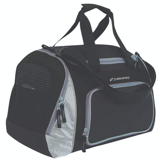 Champro Sports : Soccer Champro Pro Plus Gear Bag 24 in x 14 in x 12 in Black Grey