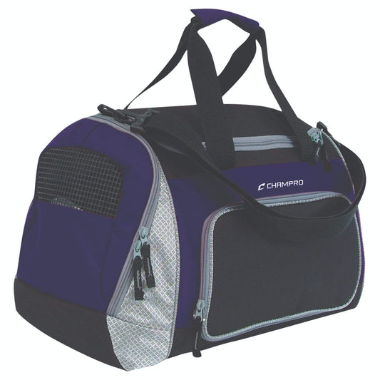 Champro Sports : Soccer Champro Pro Plus Gear Bag 24 in x 14 in x 12 in Black Purple