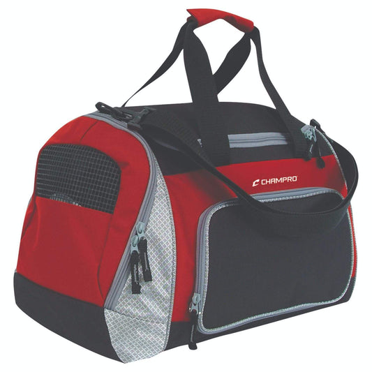 Champro Sports : Soccer Champro Pro Plus Gear Bag 24 in x 14 in x 12 in Blk Scarlet