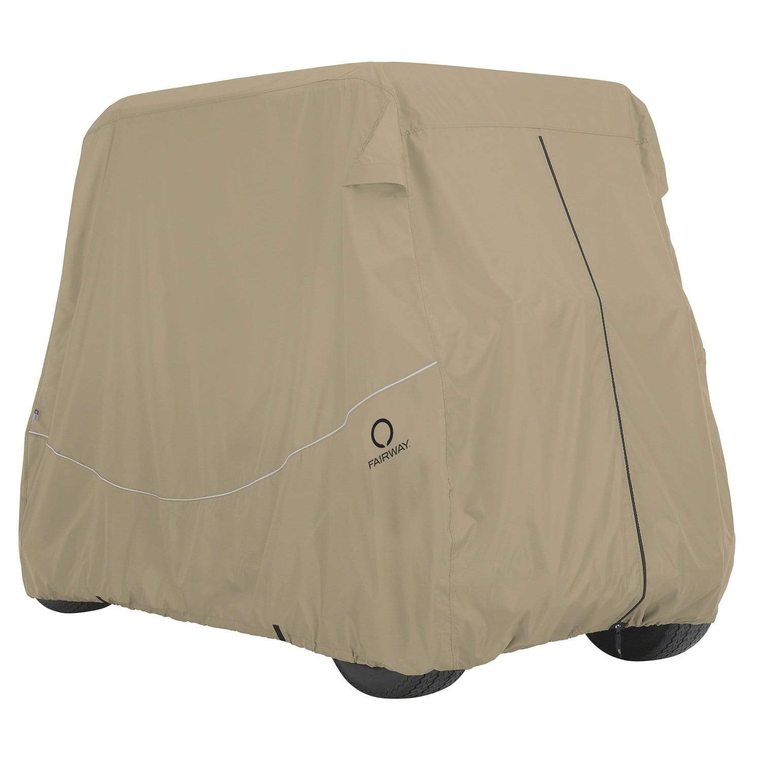 Classic Accessories Golf : Accessories Classic Fairway Golf Cart Quick-Fit Cover Long Roof - Khaki