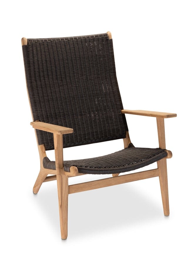 CO9 Design Adirondack Chairs Natural W/ Brown Wicker Dover Adirondack Chair - Include Color