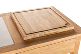CO9 Design Bar Cart CO9 Design - Teak Bar Cart - Dodger Buffet Table with Ceramic Top [DG59C]