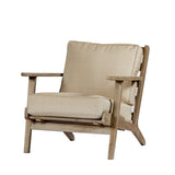 CO9 Design Cushion Set Dover Seat & Back Sunbrella Cushion Set, Linen Champagne/Spectrum Denim