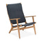 CO9 Design Grey w/ Navy Wicker Dover Adirondack Chair - Grey w/ Grey Wicker/Grey w/ Navy Wicker