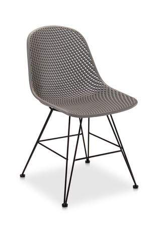 CO9 Design Madi Side Chair, Grey - Set of 2