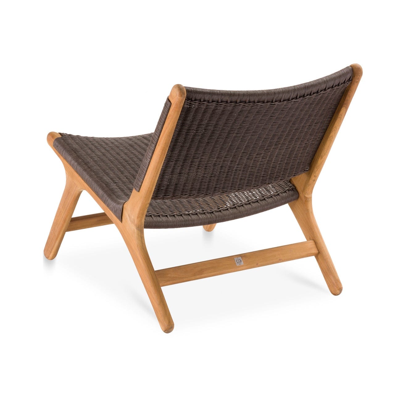 CO9 Design Outdoor Chair Arden Chair, Brown/Sea Salt - Set of 2