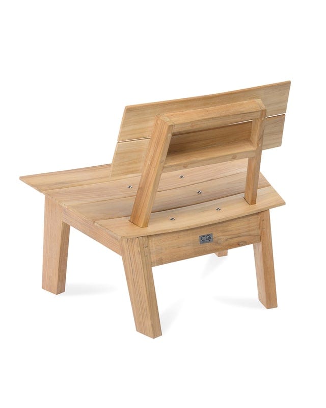 CO9 Design Outdoor Chair Luna Adirondack Chair, Natural
