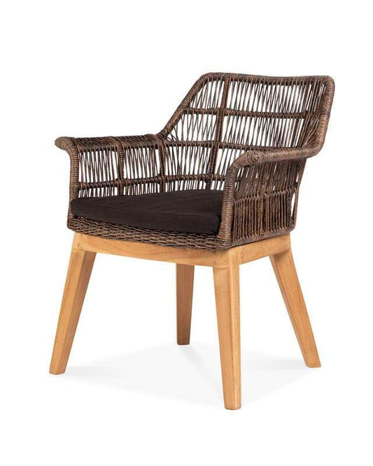 CO9 Design Sierra Dining Chair w/ Chestnut Cushion - Set of 2