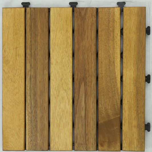 Courtyard Casual Courtyard Casual -  Acacia 12" x 12" Deck Tile Pack of 9 in Teak | 5925