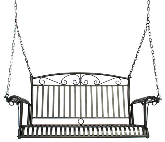 Courtyard Casual Courtyard Casual -  Black Steel French Quarter Outdoor Swing  | 5159