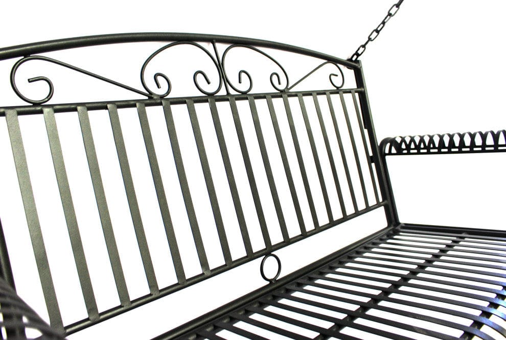 Courtyard Casual Courtyard Casual -  Black Steel French Quarter Outdoor Swing  | 5159