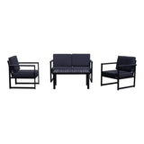 Courtyard Casual Courtyard Casual -  Catalina 4 pc Seating Group Set with 1 Loveseat, 1 Coffee Table and 2 Club Chairs | 5751