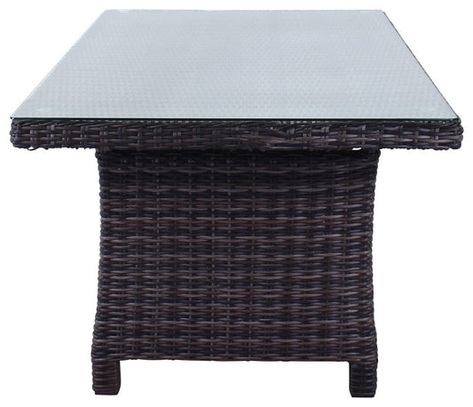 Courtyard Casual Courtyard Casual -  Chelshire Chow Height Dining Table
Woven Top with Clear Glass | 5254