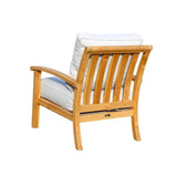 Courtyard Casual Courtyard Casual -  Heritage Teak 3 Piece Club Bistro Set with Side Table and 2 Club Chairs | 5469
