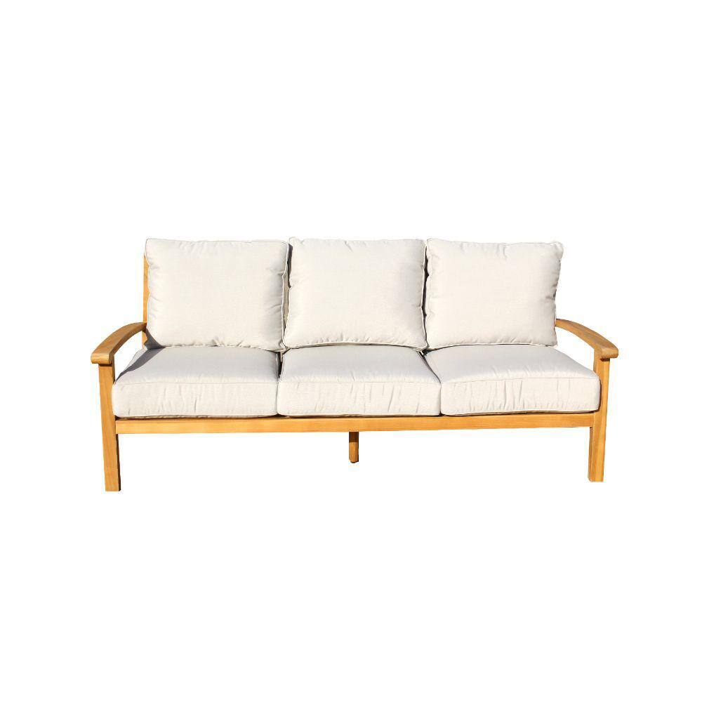 Courtyard Casual Courtyard Casual -  Heritage Teak 4 Piece Seating Set with Sofa, Coffee Table and 2 Club Chairs | 5471