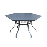 Courtyard Casual Courtyard Casual -  Madison Aluminum Boat Shaped 48" Rectangle Coffee Table | 5321