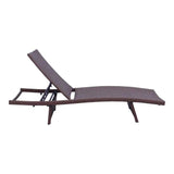 Courtyard Casual Courtyard Casual -  Relax 2 pc Wicker Chaise Lounges with Folding Legs in Pecan | 5885